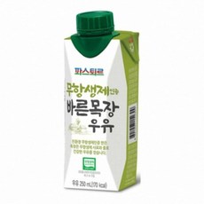 파스퇴르 무항생제 인증 바른목장 우유, 250ml, 30개