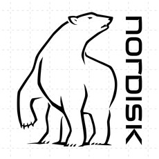 노르디스크 NORDISK 캠핑스티커 곰 로고 데칼 스티커 차량스티커 엠블럼 방수, 30cm x 32.4cm, 홀로그램