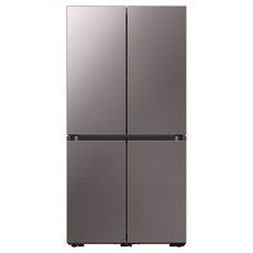 [색상선택형] 삼성전자 BESPOKE 프리스탠딩 4도어 냉장고 RF85B9111T1 875L 방문설치, 브라우니 실버