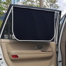 리빙존 자동차 자석 햇빛가리개 암막솔리드 70 x 47 cm, 블랙, 1개