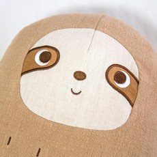 인형 나무늘보 동물 린넨 쿠션 애착 봉제 캐릭터 여친 애인 선물 장난감, 올빼미, 38X25cm