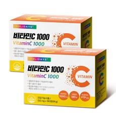 홀리데이즈 비타민C 1000 영양제 99g, 2개, 180정
