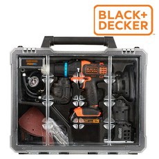 블랙앤데커 EVO184K 충전 멀티공구 4종세트(전동드릴+직소기+샌더기+공기주입기)