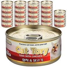 캣토리 고양이 캔, 참치 + 닭고기 혼합맛, 24개