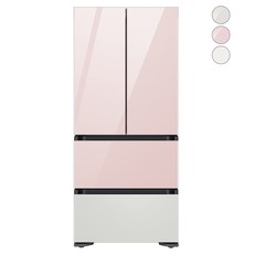 [색상선택형] 삼성전자 비스포크 프리스탠딩 김치냉장고 플러스 방문설치, RQ48A9402AP, 글램 핑크